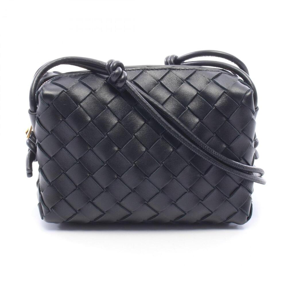 Bottega Veneta Intrecciato Mini Loop Camera Bag, Shoulder Handbag, Leather, W...